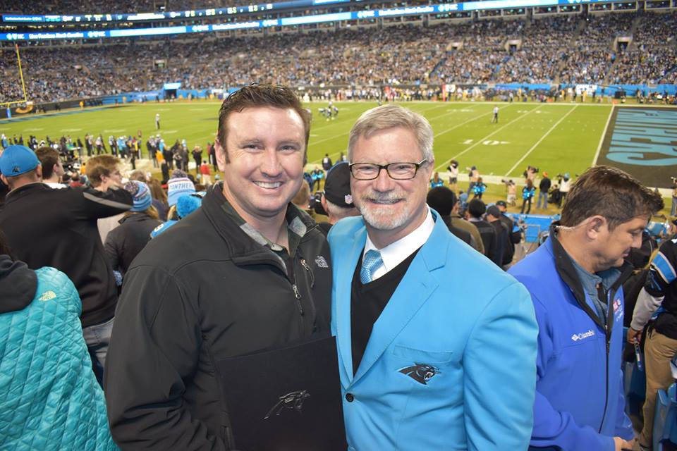 NC Green Beret battling Cancer Recognized at the Panthers Game