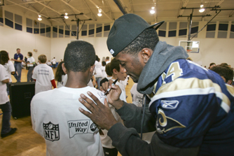 St. Louis Rams Keenan Burton Tackling Asthma