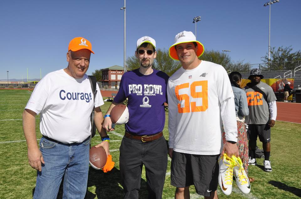 Super Bowl Challenge Winner at NFL Pro Bowl